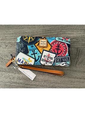 Disney Cruise Line DCL Dooney & Bourke Wallet Wristlet Magic Meets The Sea NWT